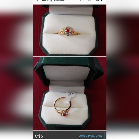 SOLD!* BUNDLE OF 5 RINGS/ Many sizes. - Picture 5 of 6